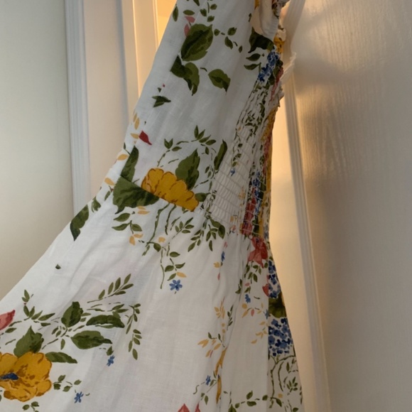 Linen Floral Dress - Picture 2 of 12